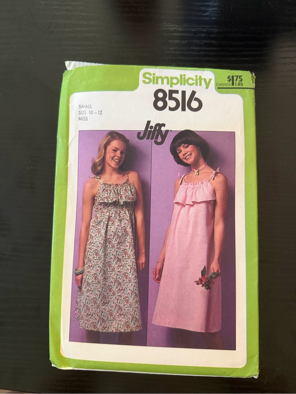Simplicity Jiffy Girls' Pink Ruffled Sundress Pattern - Pink & Floral